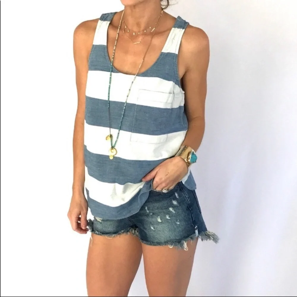 Gap 1969 Chambray Stripped top